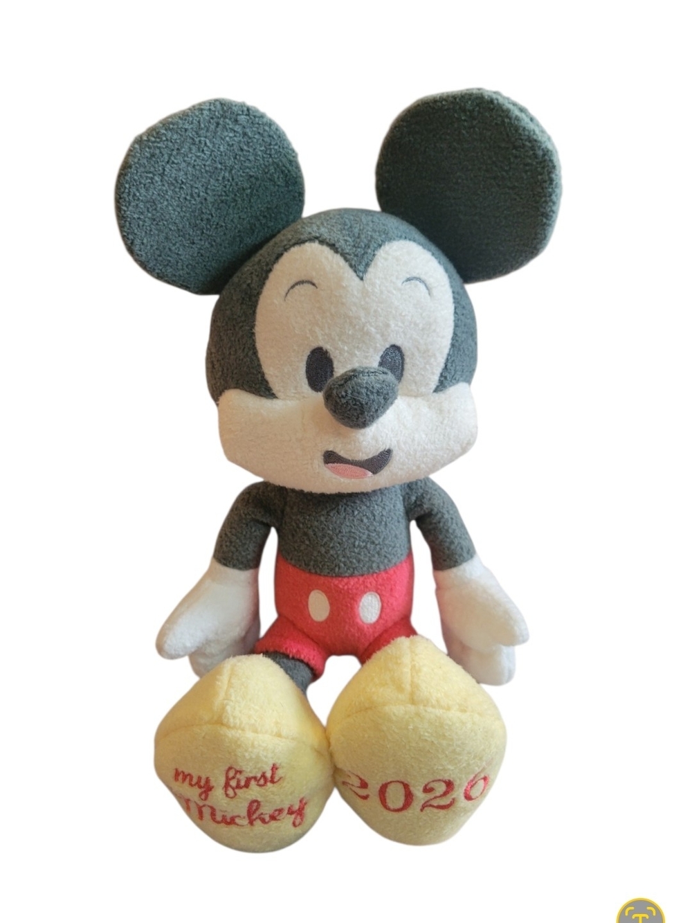 Disney Mickey Mouse Plush - Gray, Red, White & Yellow